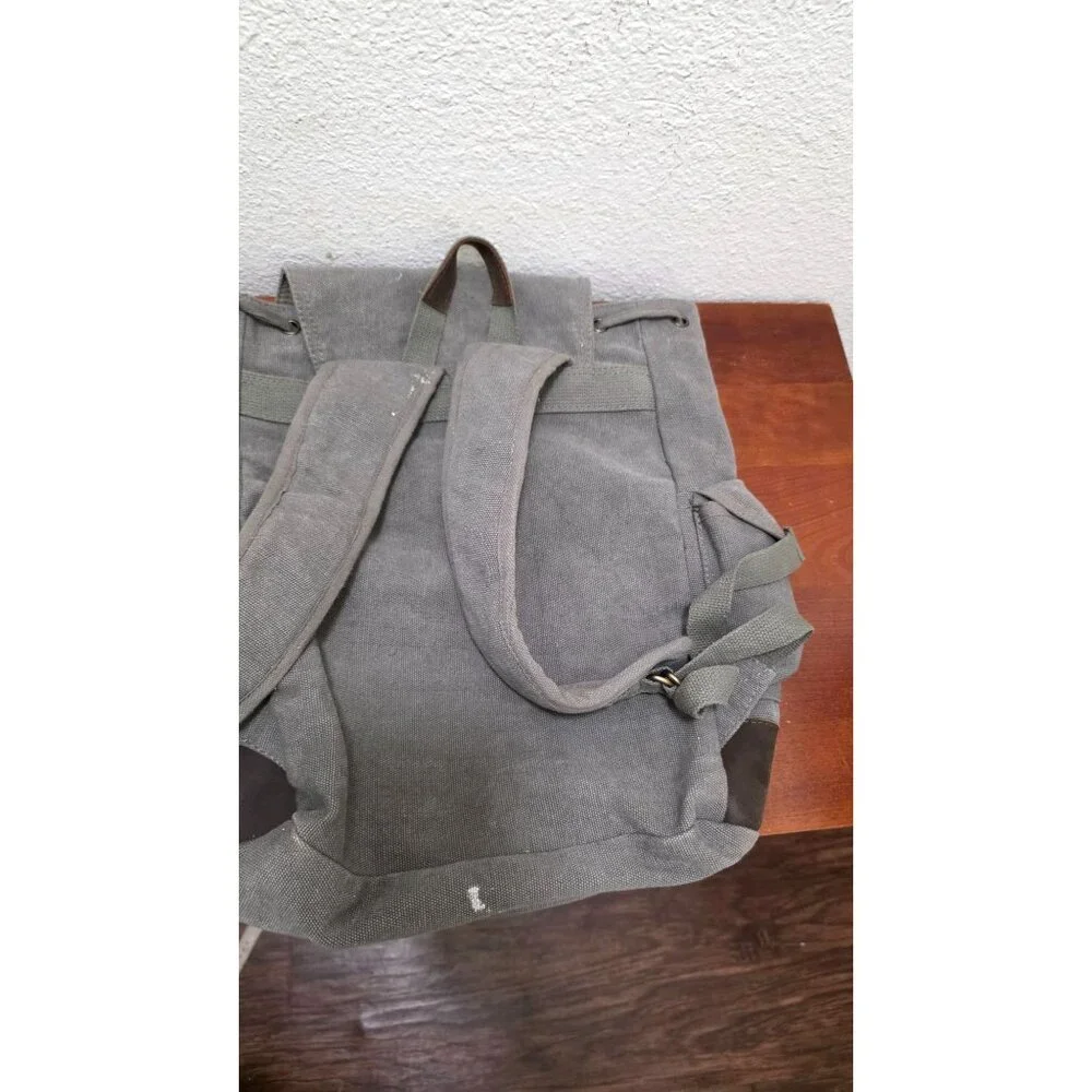 Rothco Canvas‎ Hiking Backpack Leather Straps Adjustable Straps 18